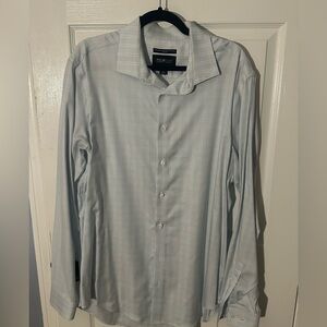 Kenneth Cole Men's Light Blue Slim Fit Dress Shirt - 17.5 36/37~